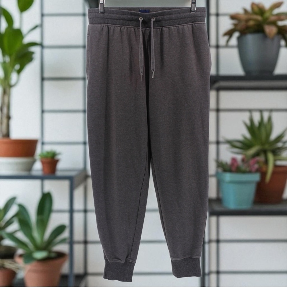 GAP Charcoal Grey Jogger Sweatpants Lounge Athleisure Comfort Size‎ M